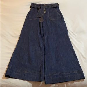 Anthropologie high rise wide leg jeans
